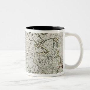 Karte der neuen Entdeckungen Zweifarbige Tasse