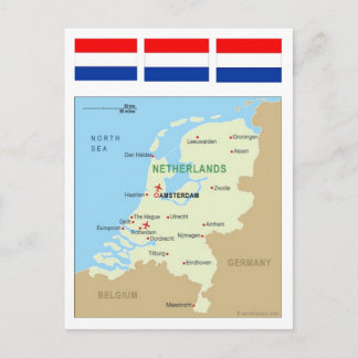 Karte der Niederlande