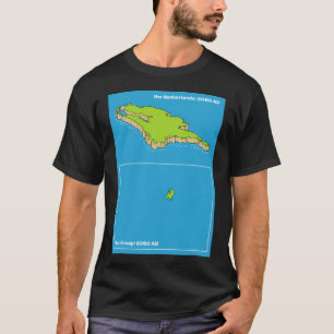 Karte der Niederlande nach Klimawandel und SE T-Shirt