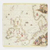 Karte der Nordsee, c.1675