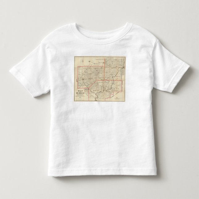 Karte der Öl-Region von Pennsylvania Kleinkind T-shirt (Vorderseite)
