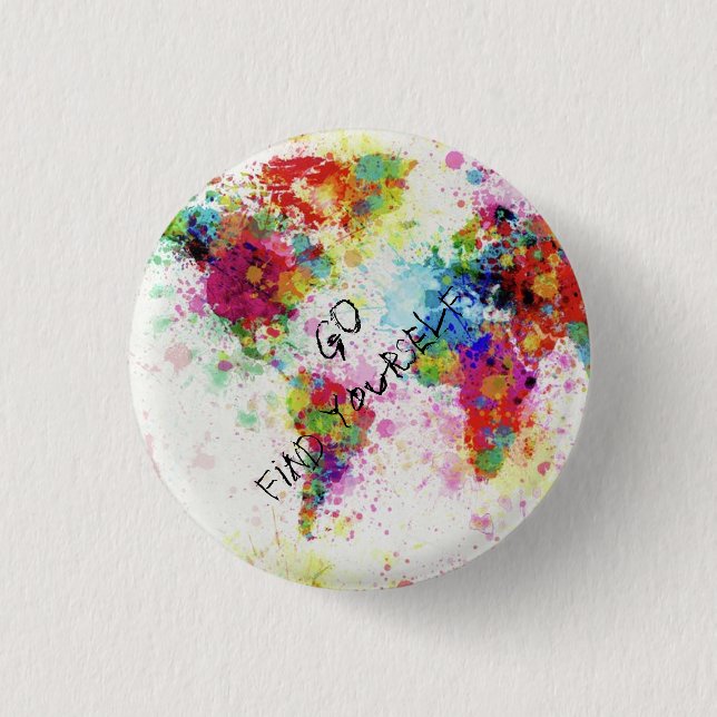 Karte der Originalwelt Button (Vorderseite)