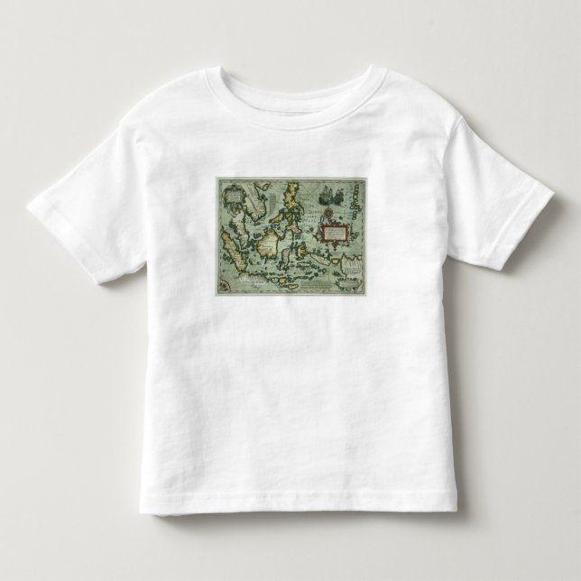 Karte der Ostinseln, Kneipe. 1635 in Amsterdam (ha Kleinkind T-shirt (Vorderseite)