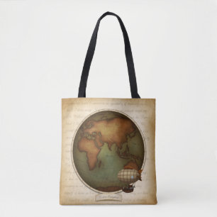 Karte der östlichen und westlichen Hemisphären Neo Tasche