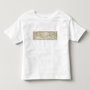 Karte der pazifischen Nordeisenbahn Kleinkind T-shirt