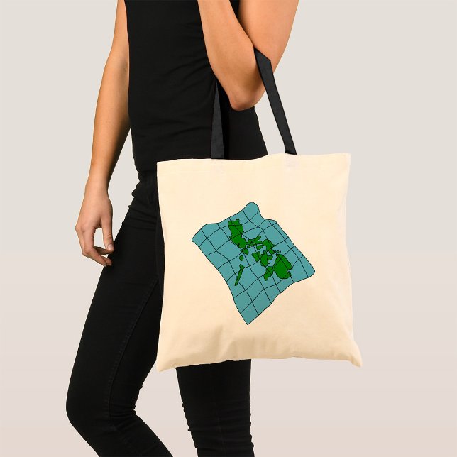 Karte der Philippinen Tote Bag Tragetasche (Von Creator hochgeladen)