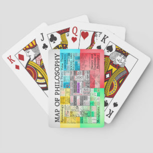 Karte der Philosophie Spielkarten