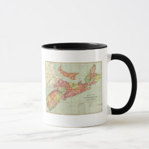 Karte der Provinz Nova Scotia 4 Tasse