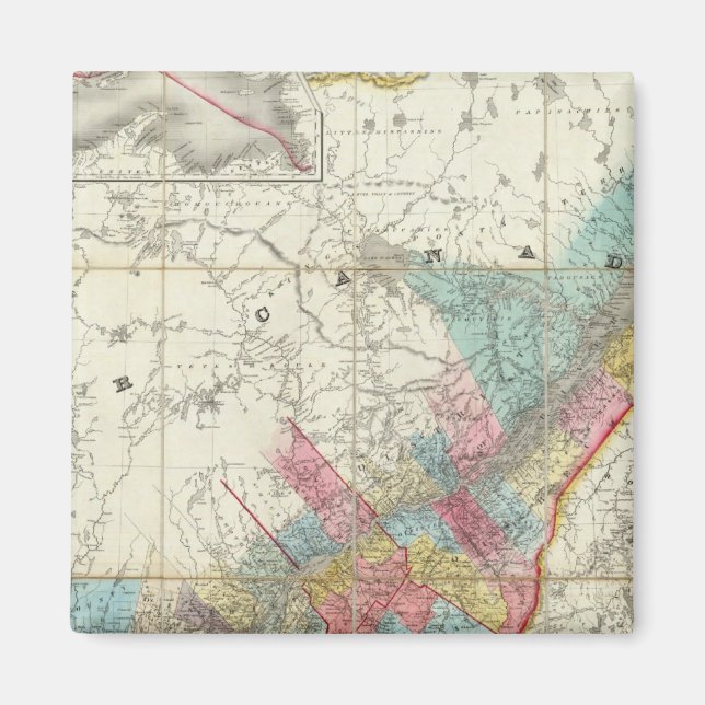 Karte der Provinzen Kanadas Magnet (Vorne)