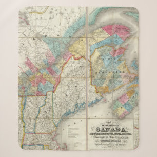Karte der Provinzen von Kanada Sherpadecke