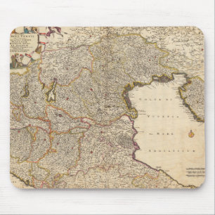 Karte der Region Venedig, Italien Mousepad