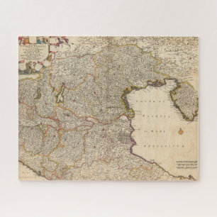 Karte der Region Venetien, Italien