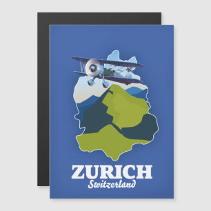 Karte der Region Zürich Schweiz