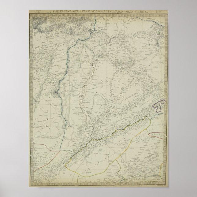 Karte der River Systems Poster (Vorne)