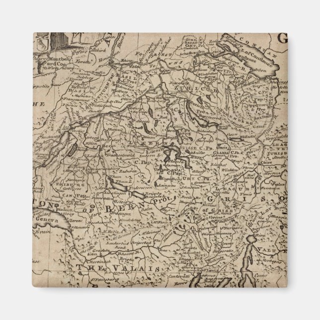 Karte der Schweiz Magnet (Vorne)