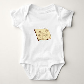 Karte der Spur mit X markiert den Baby Strampler
