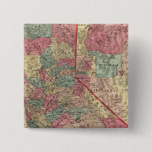 Karte der Staaten von Kalifornien und Nevada Button