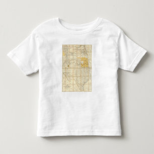Karte der Staaten von Kansas und von Texas Kleinkind T-shirt