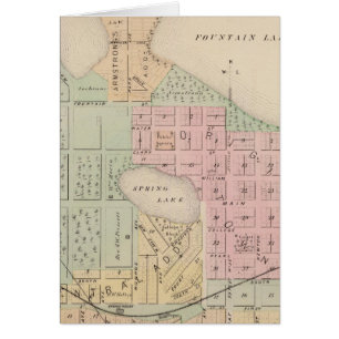 Karte der Stadt Albert Lea, Minnesota