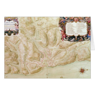 Karte der Stadt und der Zitadelle von Bellisle