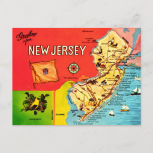 Karte der Strände von New Jersey