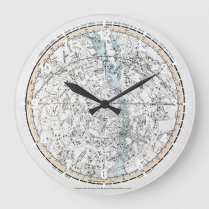 Karte der südliche Hemisphäre-Platte XXVIII Große Wanduhr