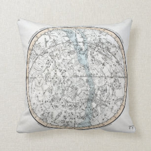 Karte der südliche Hemisphäre-Platte XXVIII Kissen