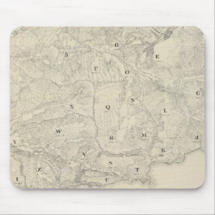 Karte der Tamalpais Land- und Wassergesellschaft Mousepad