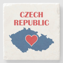 Karte der Tschechischen Republik Steinuntersetzer