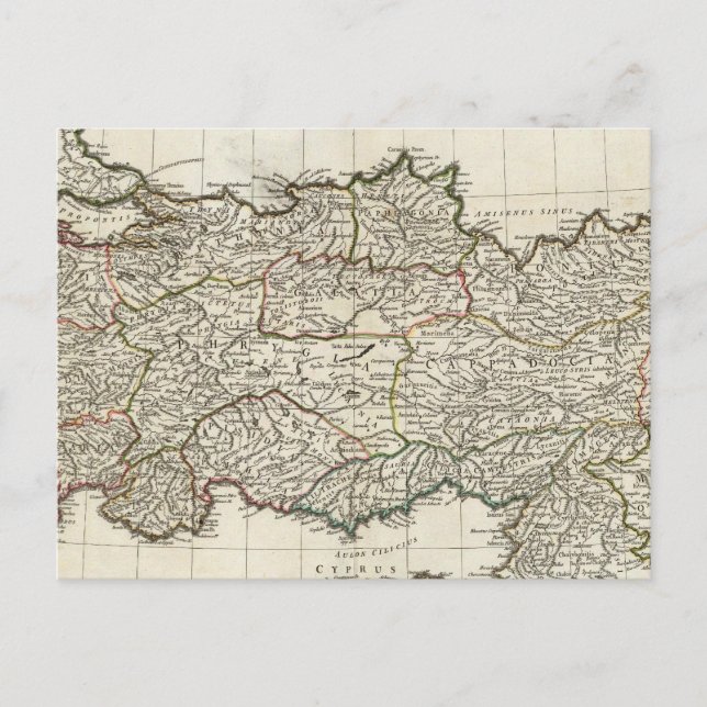 Karte der Türkei (Vorderseite)