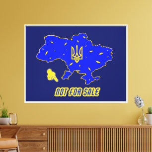 Karte der Ukraine Leinwanddruck