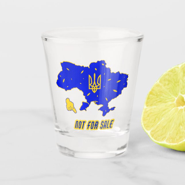 Karte der Ukraine Schnapsglas (Vorderseite)
