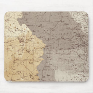 Karte der US-Dürregebiete Mousepad