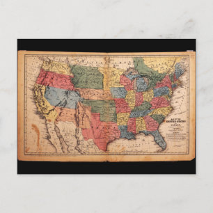 Karte der USA 1853