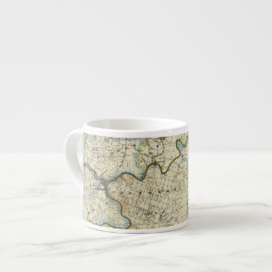 Karte der Venango County Öl-Regionen Espressotasse