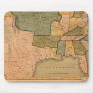 Karte der Vereinigten Staaten mit George Washingto Mousepad