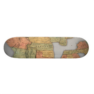 Karte der Vereinigten Staaten und des Kanadas Skateboard