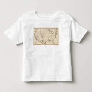 Karte der Vereinigten Staaten und des Texas Kleinkind T-shirt