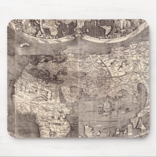 Karte der Welt 1507 Mousepad