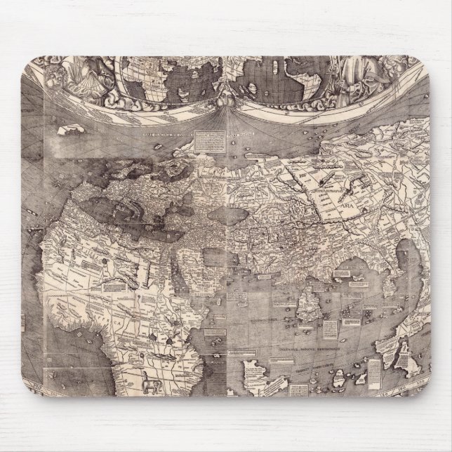 Karte der Welt | 1507 Mousepad (Vorne)