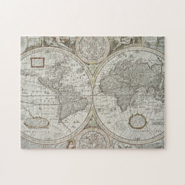 Karte der Welt | 1676 (Horizontal)