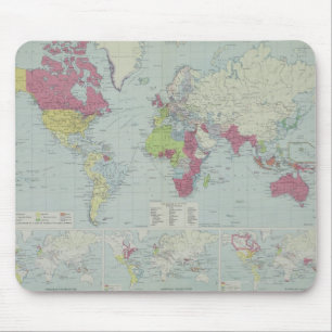Karte der Welt 20 Mousepad