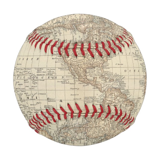 Karte der Welt 2 2 Baseball (Vorderseite)