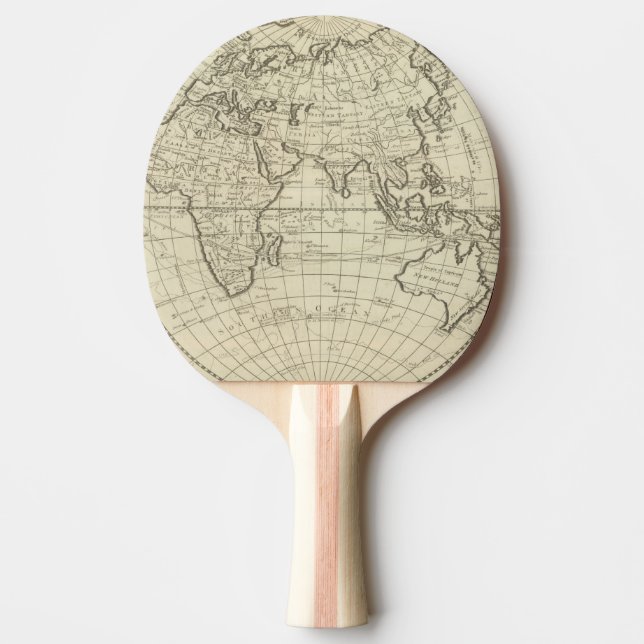 Karte der Welt 2 2 Tischtennis Schläger (Vorderseite)