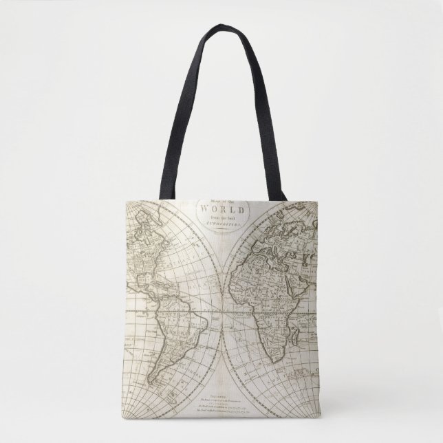 Karte der Welt 2 Tasche (Vorderseite)