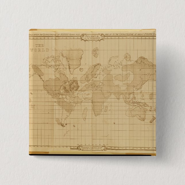 Karte der Welt Button (Vorderseite)