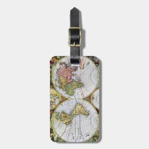 Karte der Welt Gepäckanhänger