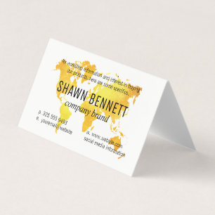 Karte der Welt (Gold)