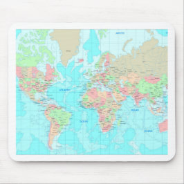 Karte der Welt Mousepad