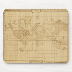 Karte der Welt Mousepad